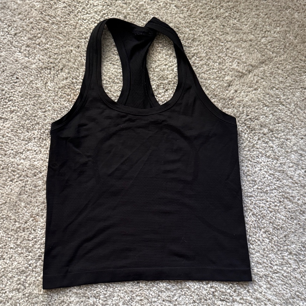 Lululemon Run Swiftly Black Racerback Tank Top